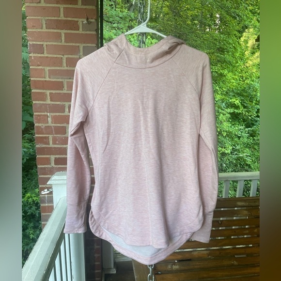 RBX PINK LONG SLEEVE PULLOVER | HOOD & THUMB HOLES | MOCK NECK | - Picture 1 of 9